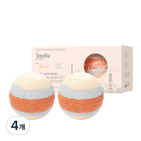 제이멜라 인 프랑스 퀸 5 배쓰 밤 2p, 400g, 4개