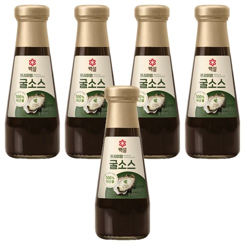 백설 프리미엄 굴소스, 210g, 5개