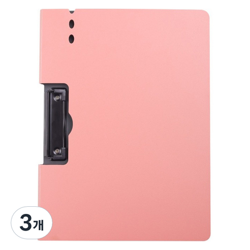로이 가로 세로 다기능 메뉴판 클립보드, 핑크, 3개