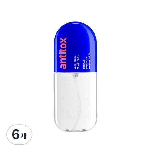 안티톡스 클린 소독 스프레이, 75ml, 6개