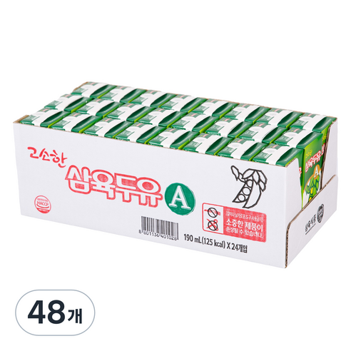삼육두유 고소한 두유 A, 190ml, 48개