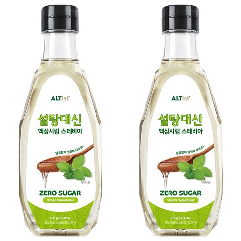 설탕대신 액상시럽 스테비아, 2개, 525g
