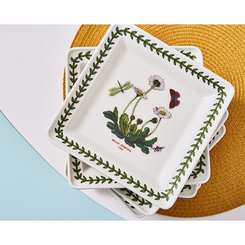 당신의 식탁에 피어나는 아름다운 정원, 포트메리온 보타닉 가든 사각 접시