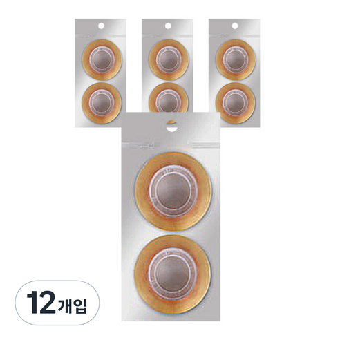 블루마토 투명테이프3 폭 18mm x 길이 35m 2p, 혼합 색상, 12개입