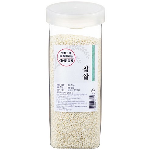 월드그린 싱싱영양통 찹쌀, 1kg, 1개