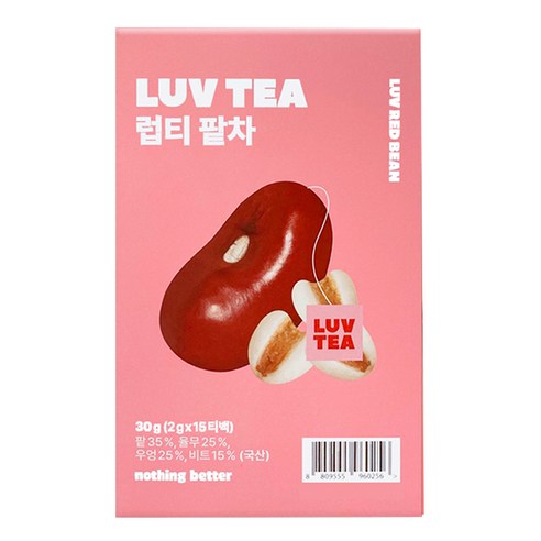 럽티 팥차 티백, 2g, 1개, 15개입, 15개입