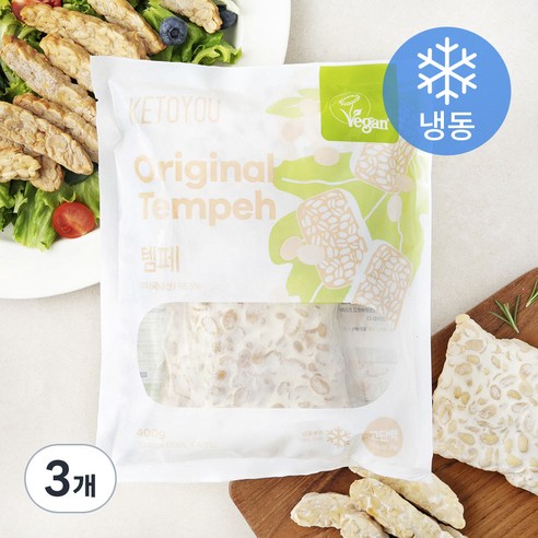키토유 템페 4개입 (냉동), 400g, 3개