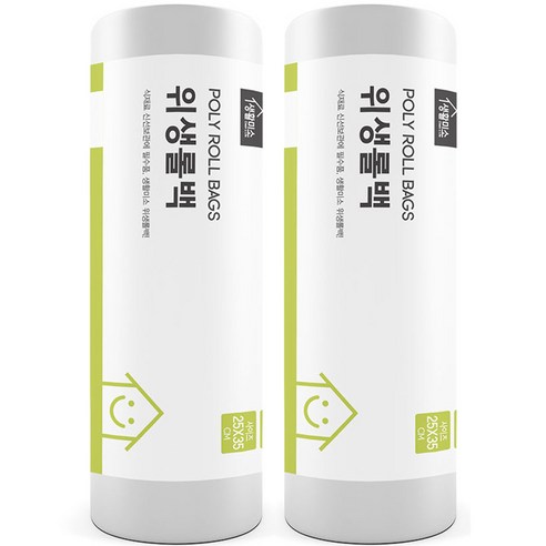 생활미소 위생롤백 중 25 x 35 cm 500매, 중(M), 500개, 2개