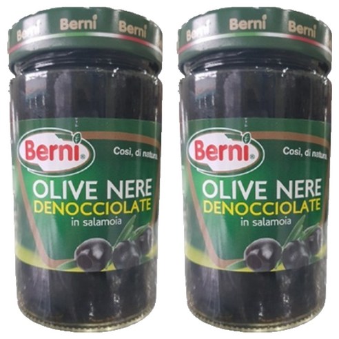 Berni 씨없는 블랙 올리브, 2개, 290g