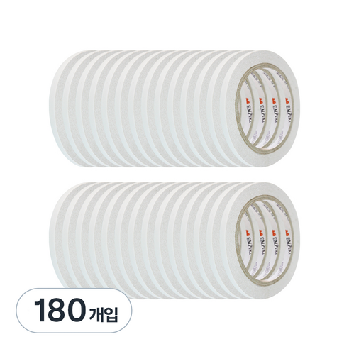 엠파이어 산업용 양면테이프 7mm x 20m, 화이트 반투명, 180개입