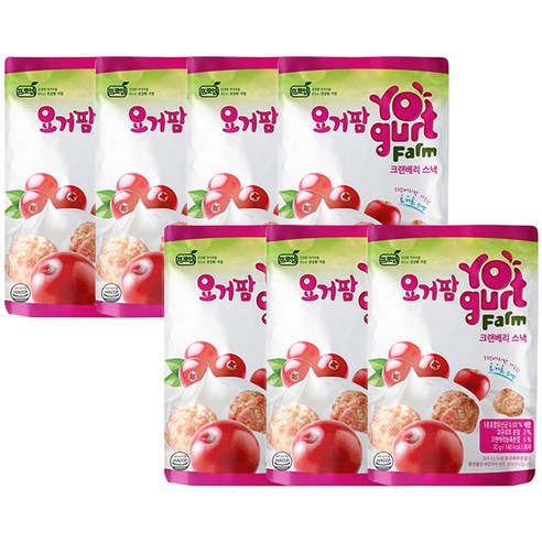 프로엠 요거팜 쌀로 만든 스낵 30g, 크랜베리, 7개입