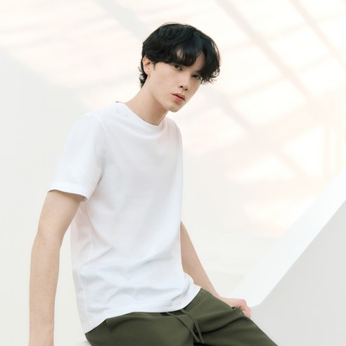 베이직하우스 남녀공용 순면라운드 반팔티 오리지널팩 3p HATS0101