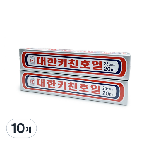대한웰빙은박접시 대한키친호일 25cm x 20m, 10개