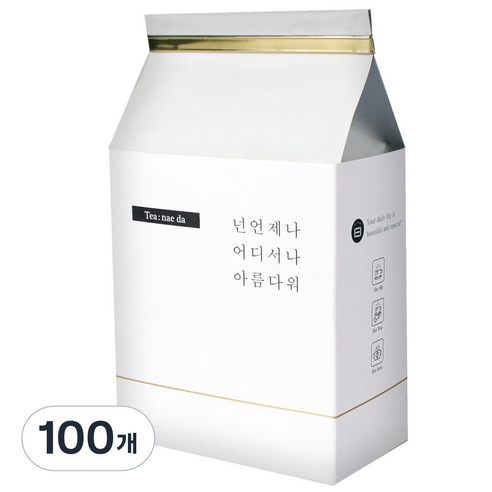 티내다 생강차 삼각티백, 1개, 1g, 100개입