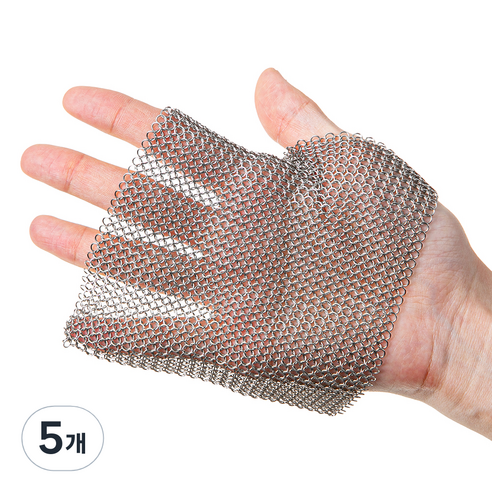 코멧 키친 스텐 316 링수세미 10 x 10 cm, 5개, 1개입