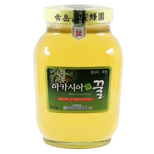 설악산허니팜 아카시아꿀, 2.4kg, 1개