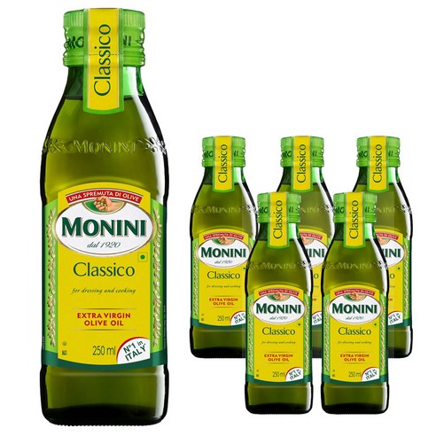 모니니 클래시코 엑스트라 버진 올리브오일, 250ml, 6개