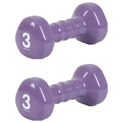 아이워너 삼각 PVC 아령, 3kg, 2개
