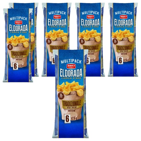 아미카칩스 엘도라다 감자칩 멀티팩, 150g, 6개
