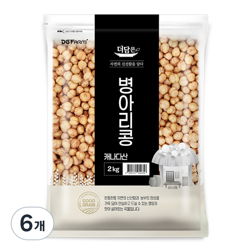 더담은 캐나다산 병아리콩, 2kg, 6개