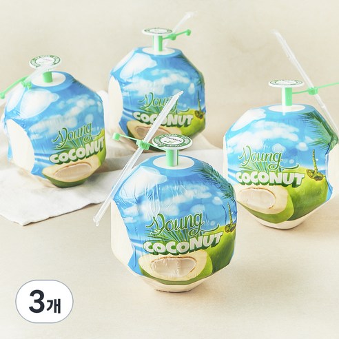 수플린 베트남산 영코코넛, 3개, 3.6kg(4입)
