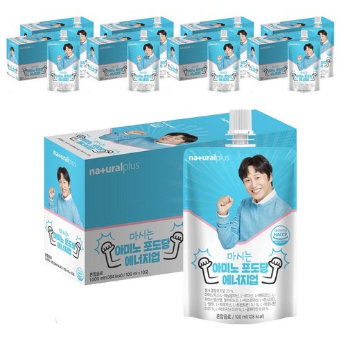 내츄럴플러스 마시는 아미노 포도당 에너지업, 100ml, 90개