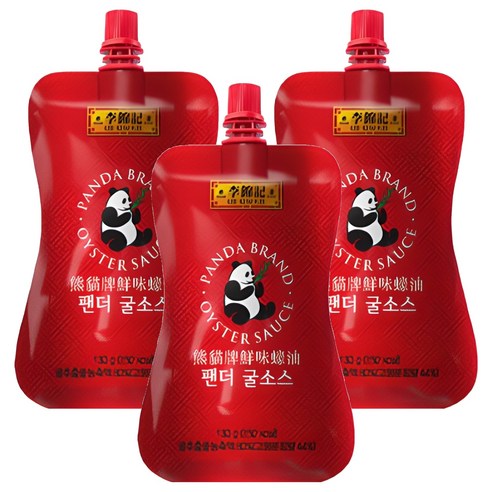 이금기 팬더 굴소스, 130g, 3개