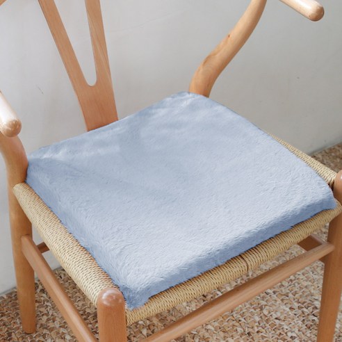 리드홈 비비안 따뜻한 극세사 사각 겨울 의자 방석 2p