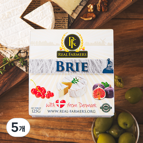 RealFarmers 브리, 125g, 5개, 1개입