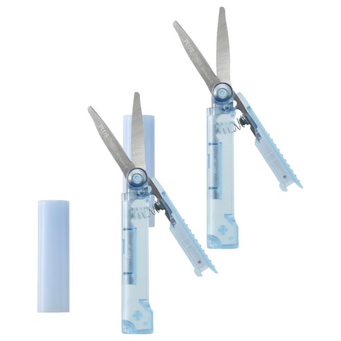 파스티 PLUS 가위 트위기 파우치 SC-100PF, 블루, 2개