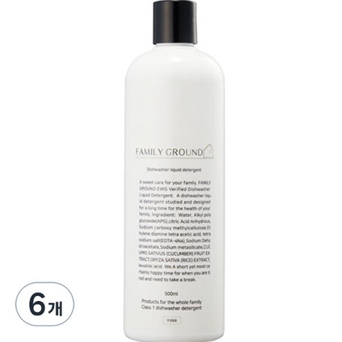 패밀리그라운드 1종 식기세척기세제, 500ml, 6개