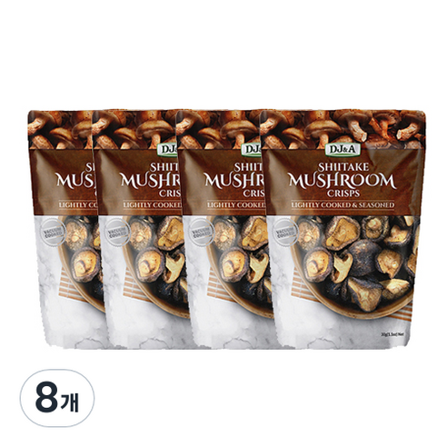디제이앤에이 표고버섯과자 시타케 머쉬룸 오리지널, 30g, 8개