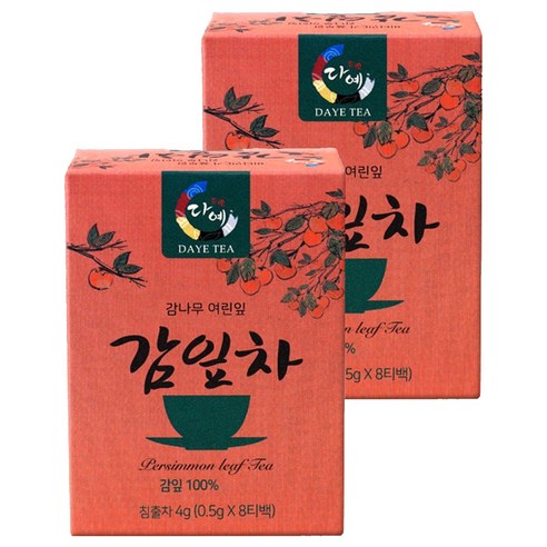 다예 감잎차 8p, 4g, 8개입, 2개