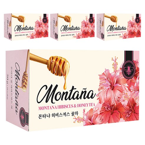 몬타냐 꿀 히비스커스차, 1.5g, 20개입, 4개