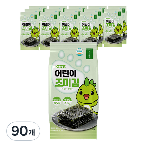 청산에 어린이 조미김, 4.5g, 90개