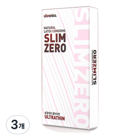 유니더스 슬림제로 울트라씬 콘돔, 8개입, 3개