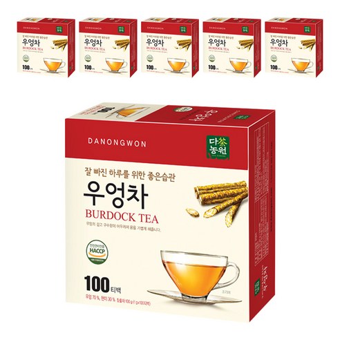 다농원 우엉차 티백, 1g, 100개입, 6개
