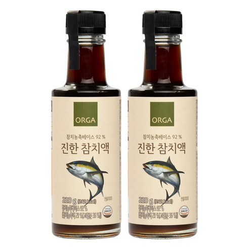 올가홀푸드 진한 프리미엄 참치액, 220g, 2개