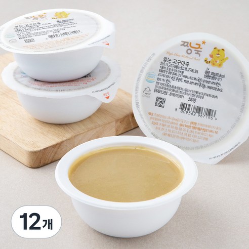 짱죽 웰빙죽 쌀눈 고구마죽 (냉장), 200g, 12개
