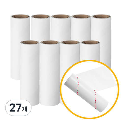 코멧 사선컷팅 일반형 테이프 클리너 리필, 27개