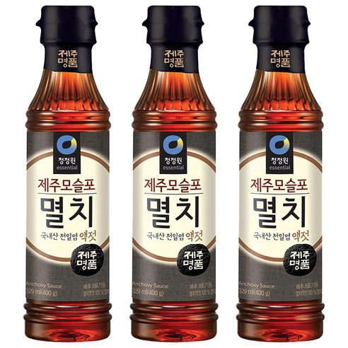 청정원 제주 모슬포 멸치액젓, 400g, 3개