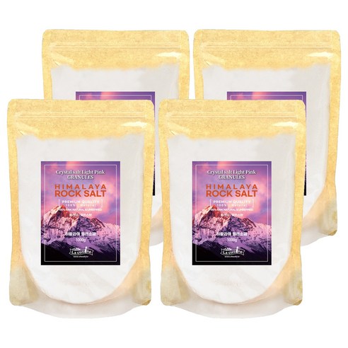 라쿠진 히말라야 핑크소금 fine, 1kg, 4개