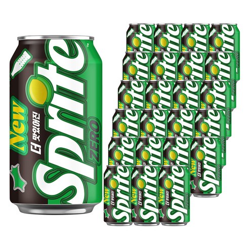 스프라이트 제로 사이다, 350ml, 24개