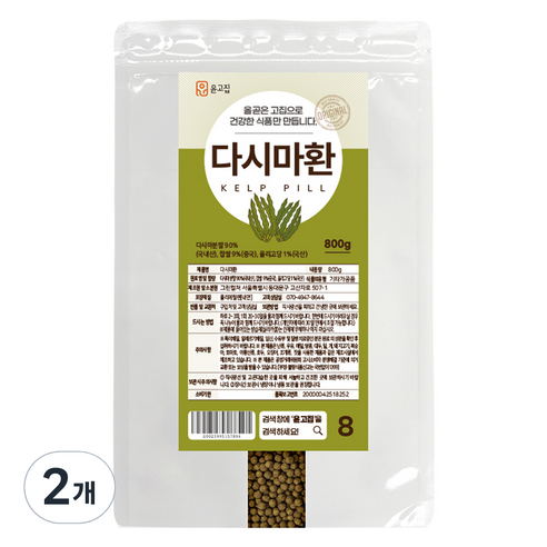 윤고집 다시마환, 800g, 2개