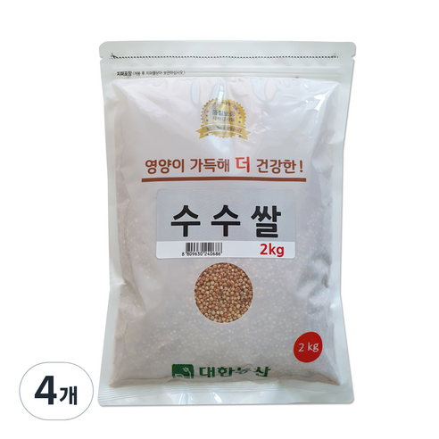 대한농산 수수쌀, 2kg, 4개