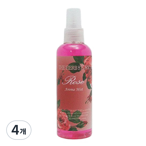 더허브스토리 바디미스트 로즈, 200ml, 4개
