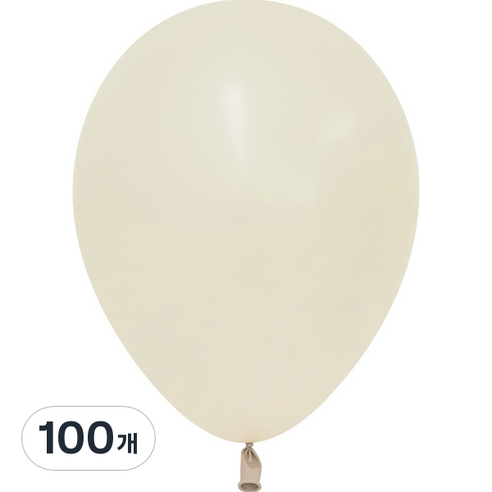 셈퍼텍스 풍선 30cm, 파스텔더스크 크림, 100개