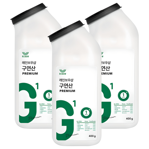 레인보우샵 구연산 프리미엄 톡톡이, 3개, 400g
