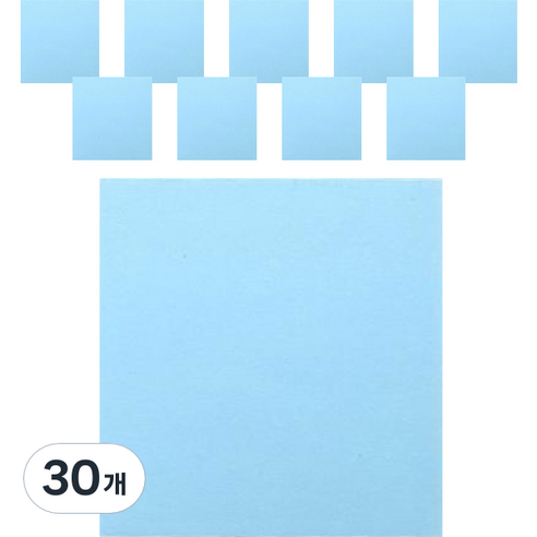 모닝글로리 점착 메모지 75 x 76 mm 100p, 블루, 30개