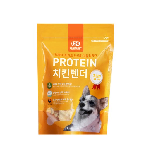코니도기 펫 동결건조 간식 프로틴 치킨 텐더 40g, 1개, 치즈맛